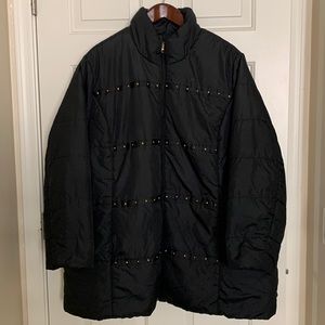 Women's Black Quilted Jacket